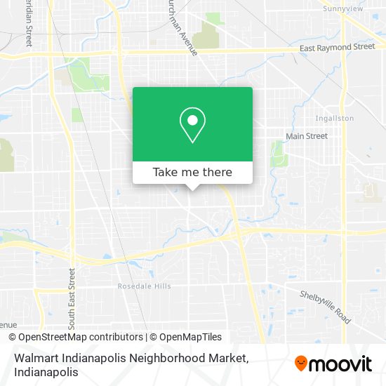 Walmart Indianapolis Neighborhood Market map