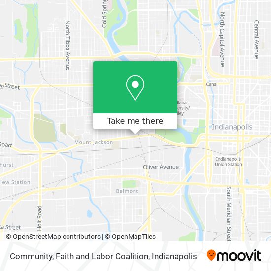 Mapa de Community, Faith and Labor Coalition