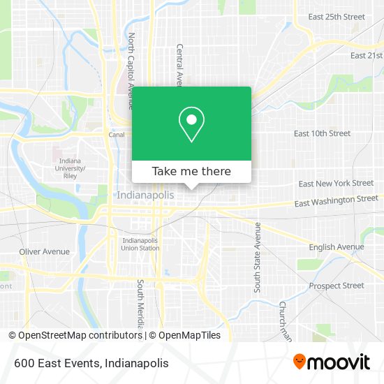 600 East Events map