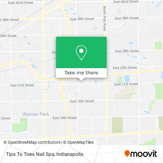 Tips To Toes Nail Spa map