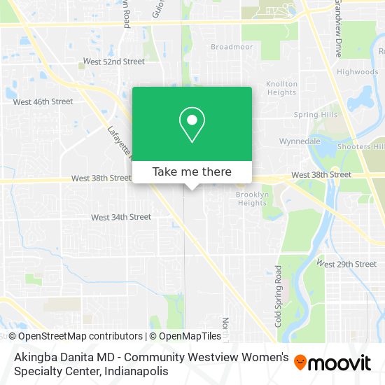 Akingba Danita MD - Community Westview Women's Specialty Center map