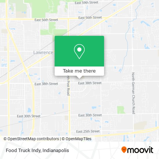 Food Truck Indy map