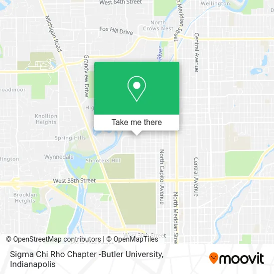 Sigma Chi Rho Chapter -Butler University map