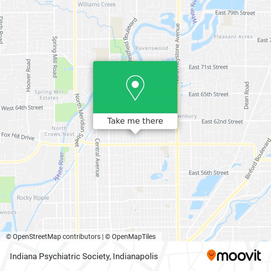 Indiana Psychiatric Society map