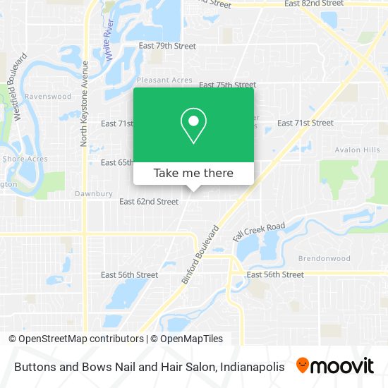 Buttons and Bows Nail and Hair Salon map