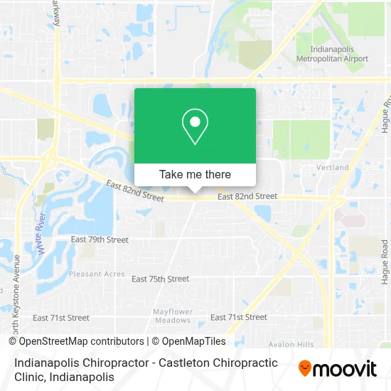 Indianapolis Chiropractor - Castleton Chiropractic Clinic map