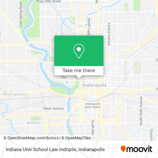 Indiana Univ School Law Indnplis map