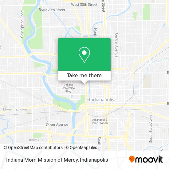 Mapa de Indiana Mom Mission of Mercy