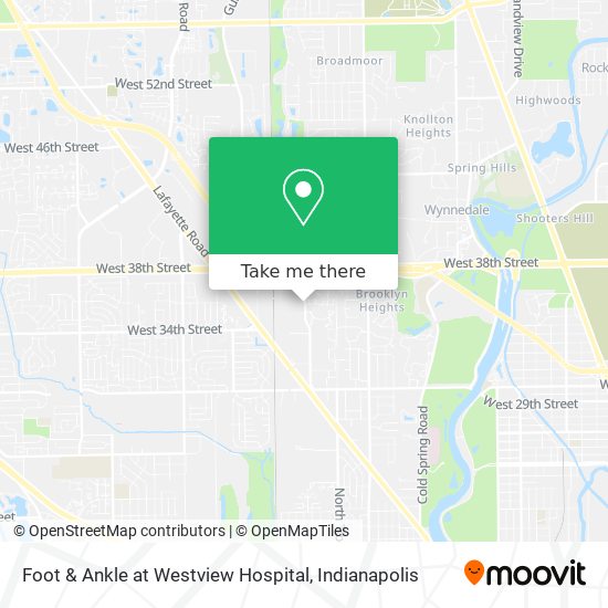 Foot & Ankle at Westview Hospital map
