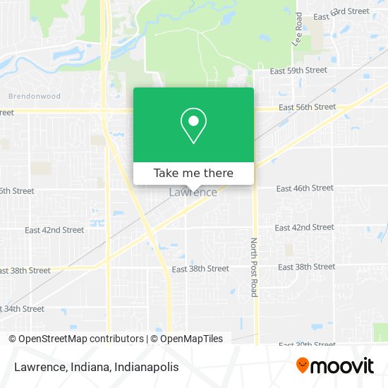 Lawrence, Indiana map