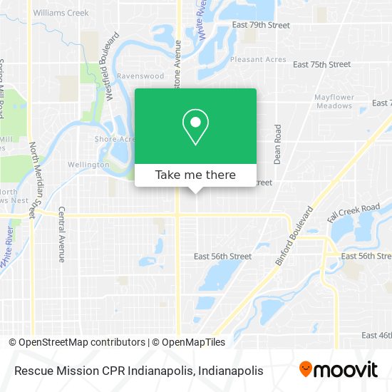 Rescue Mission CPR Indianapolis map