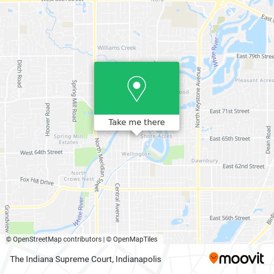 Mapa de The Indiana Supreme Court