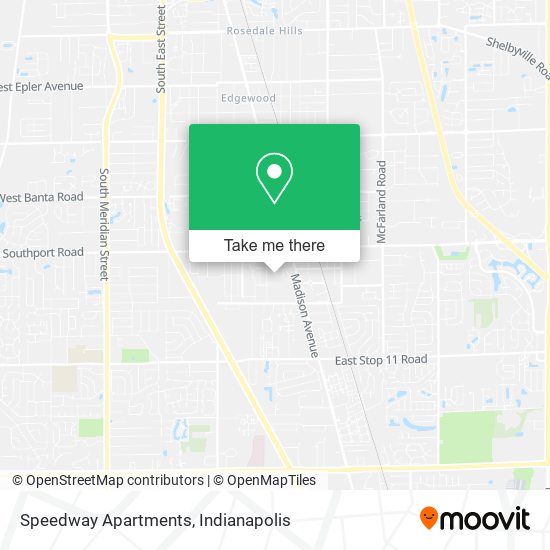 Mapa de Speedway Apartments