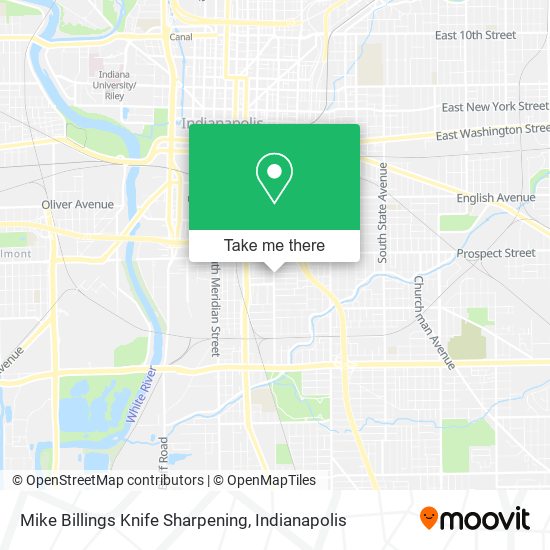 Mike Billings Knife Sharpening map