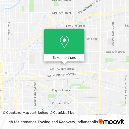 High Maintenance Towing and Recovery map