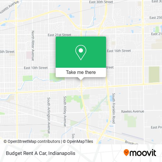 Budget Rent A Car map