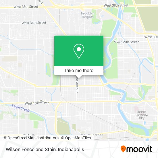 Wilson Fence and Stain map