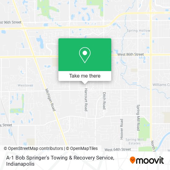 Mapa de A-1 Bob Springer's Towing & Recovery Service