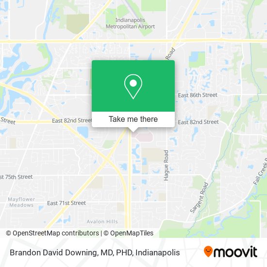 Mapa de Brandon David Downing, MD, PHD