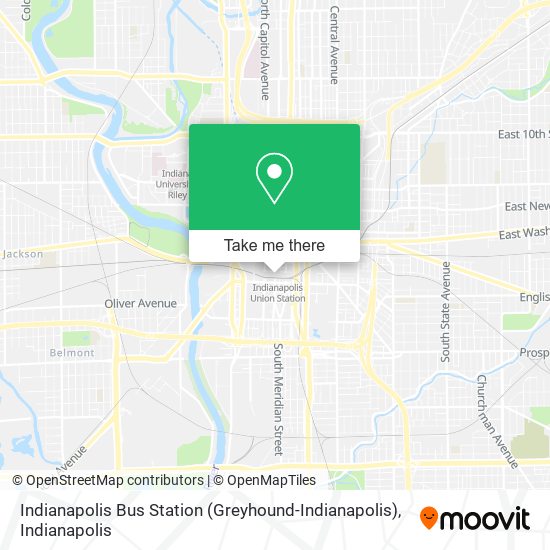 Indianapolis Bus Station (Greyhound-Indianapolis) map