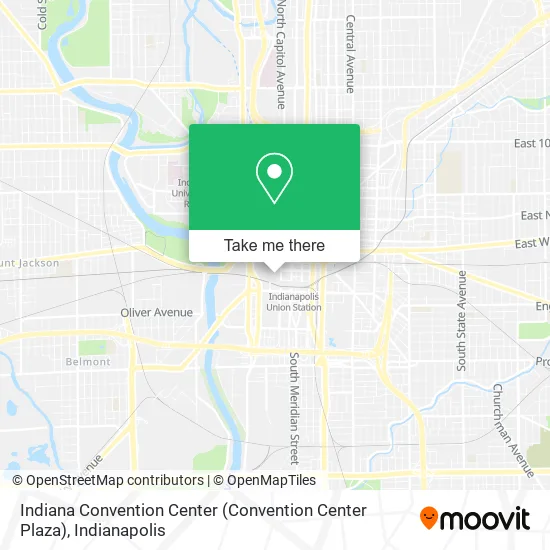 Mapa de Indiana Convention Center (Convention Center Plaza)