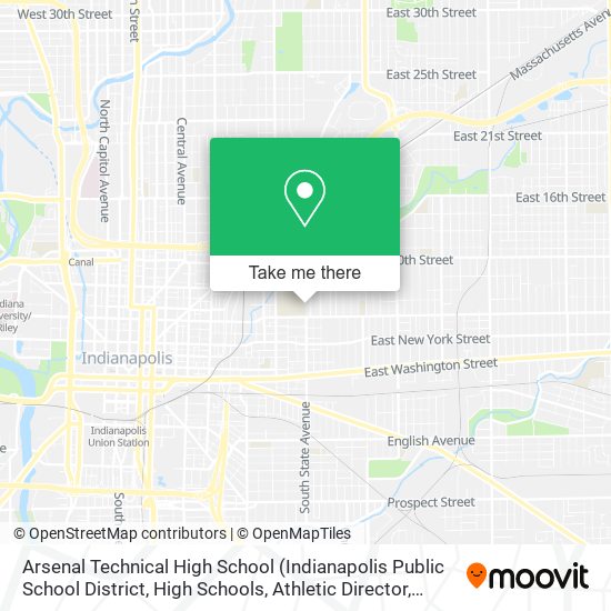 Arsenal Technical High School map