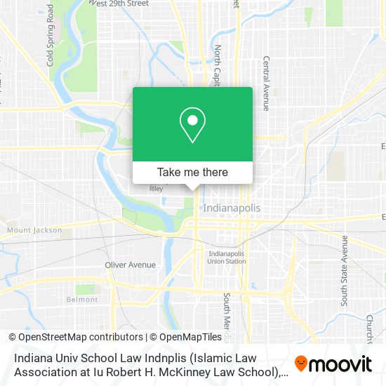 Mapa de Indiana Univ School Law Indnplis (Islamic Law Association at Iu Robert H. McKinney Law School)