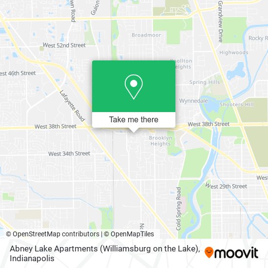 Abney Lake Apartments (Williamsburg on the Lake) map