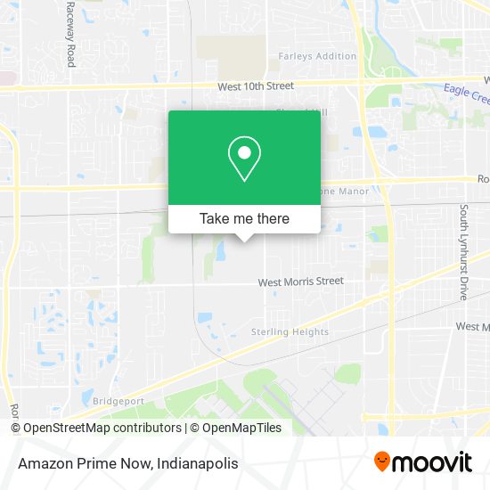 Mapa de Amazon Prime Now