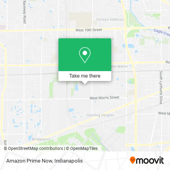 Amazon Prime Now map