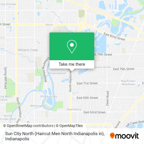 Mapa de Sun City North (Haircut Men North Indianapolis in)