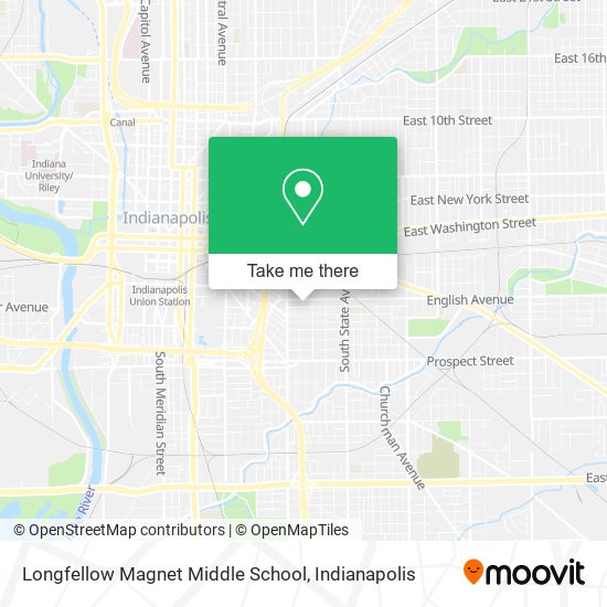 Mapa de Longfellow Magnet Middle School