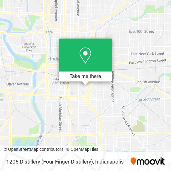 1205 Distillery (Four Finger Distillery) map