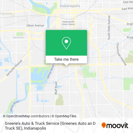 Mapa de Greene's Auto & Truck Service (Greenes Auto an D Truck SE)