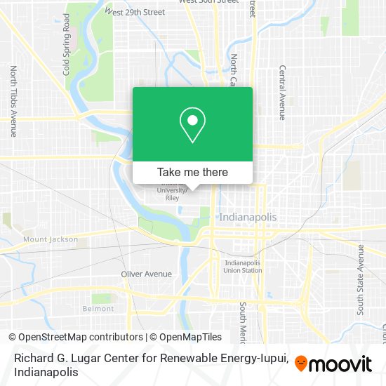 Richard G. Lugar Center for Renewable Energy-Iupui map