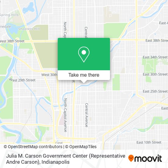 Mapa de Julia M. Carson Government Center (Representative Andre Carson)