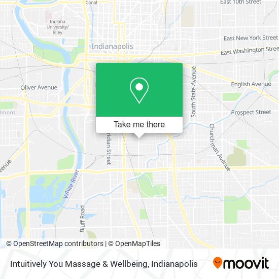 Intuitively You Massage & Wellbeing map