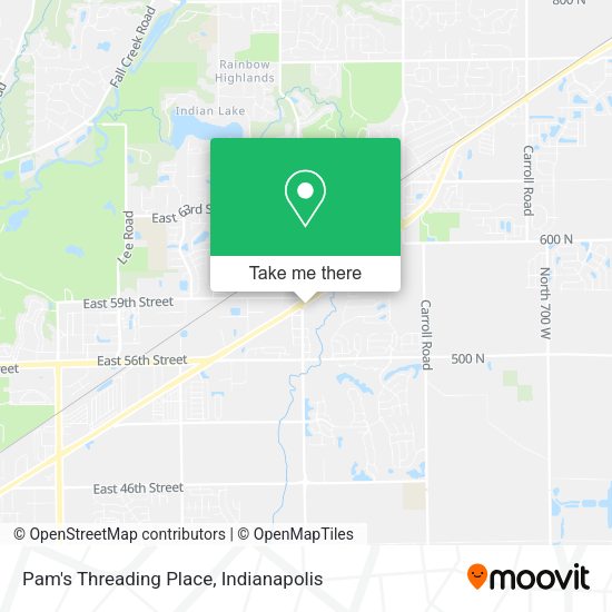 Pam's Threading Place map