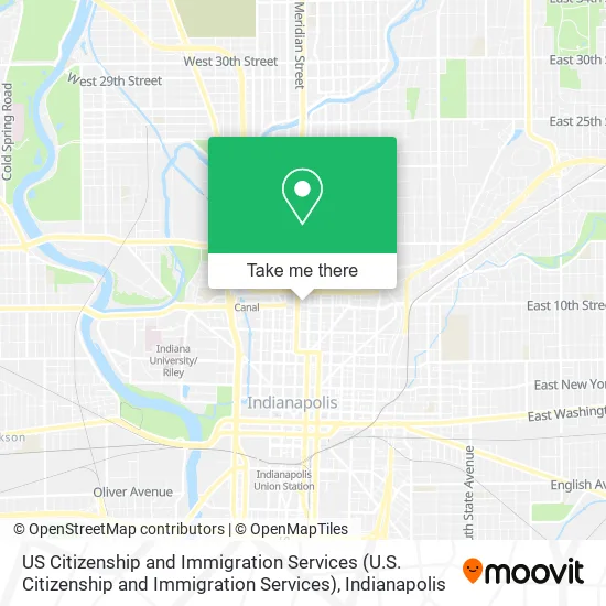 US Citizenship and Immigration Services map