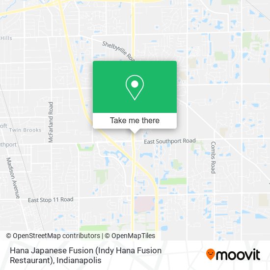 Hana Japanese Fusion (Indy Hana Fusion Restaurant) map