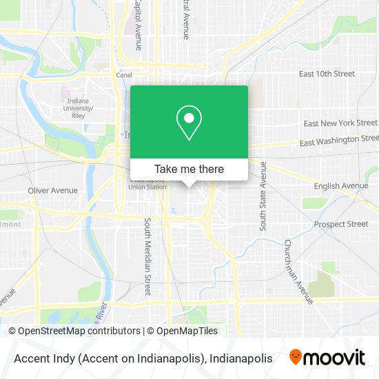 Accent Indy (Accent on Indianapolis) map