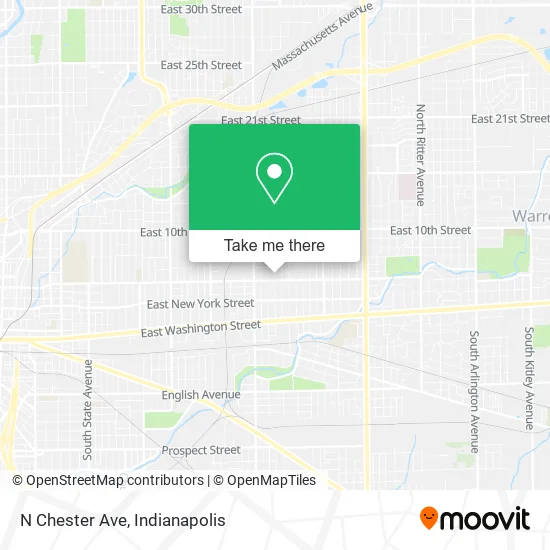 N Chester Ave map