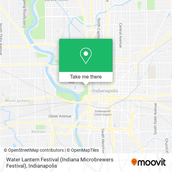 Mapa de Water Lantern Festival (Indiana Microbrewers Festival)