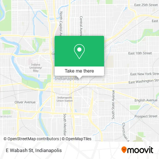Mapa de E Wabash St