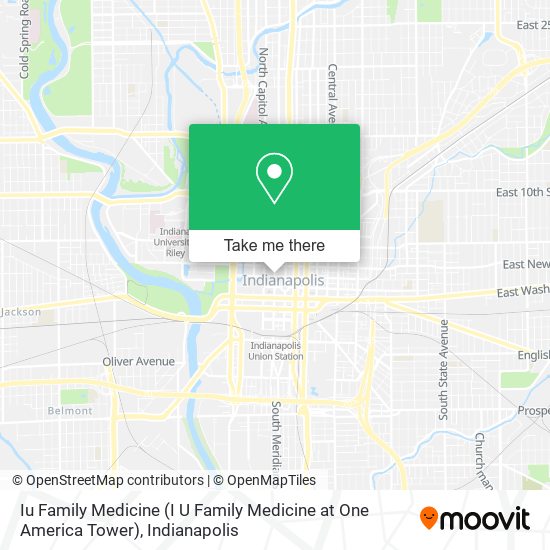 Iu Family Medicine (I U Family Medicine at One America Tower) map