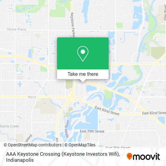 AAA Keystone Crossing (Keystone Investors Wifi) map