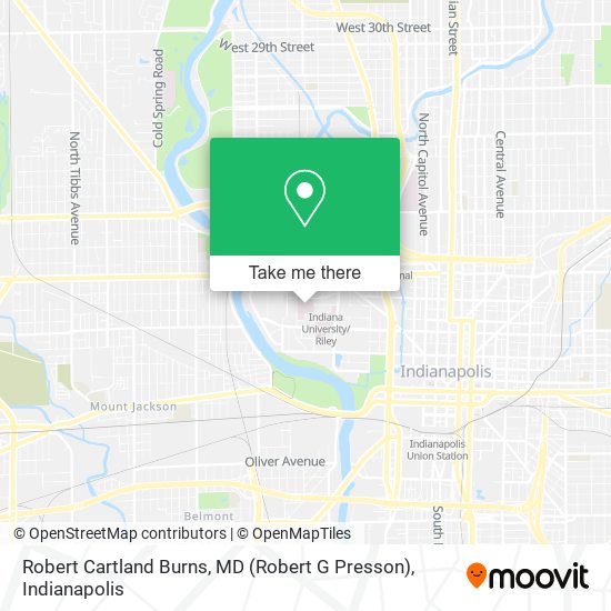 Mapa de Robert Cartland Burns, MD (Robert G Presson)