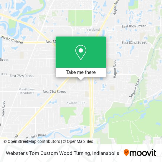 Mapa de Webster's Tom Custom Wood Turning
