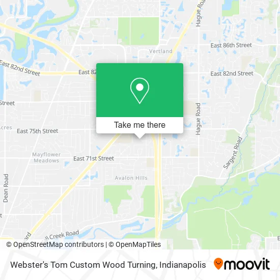 Webster's Tom Custom Wood Turning map