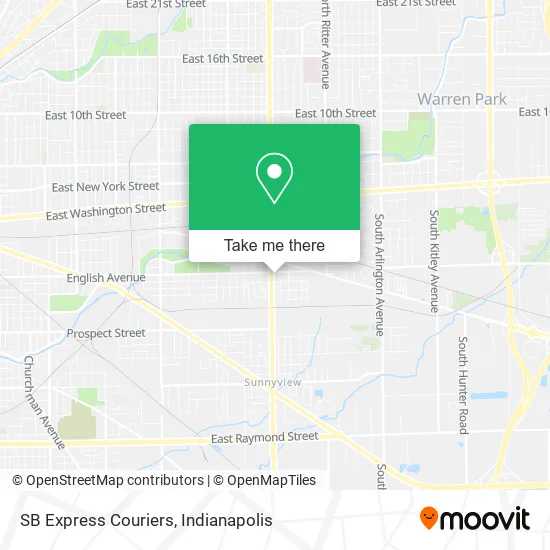 SB Express Couriers map